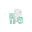 Carter's Girls' 3-Piece Little Character Set, Green Image 1