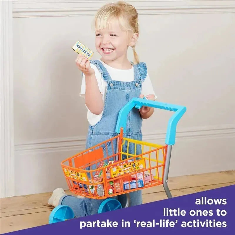Casdon - Colourful Toy Shopping Trolley for Children Aged 3 plus Image 5