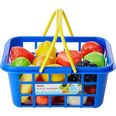 Casdon - Toy Basket with Fruits & Vegetables Image 1