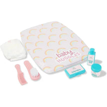 Casdon - Ultimate Care Kit for Dolls with Rainbow Cushioned Changing Mat, Nappy, Brush, Comb, and Containers - Ages 3 plus Image 1