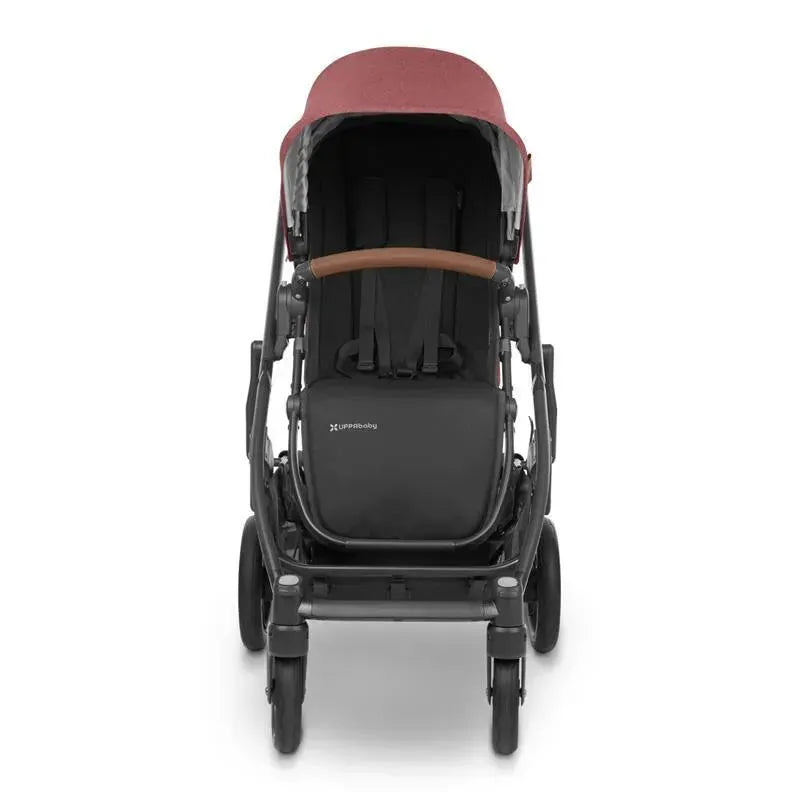 Uppababy - Cruz V2 Stroller, Lucy (Rosewood Mélange/Carbon Frame/Saddle Leather) Image 8