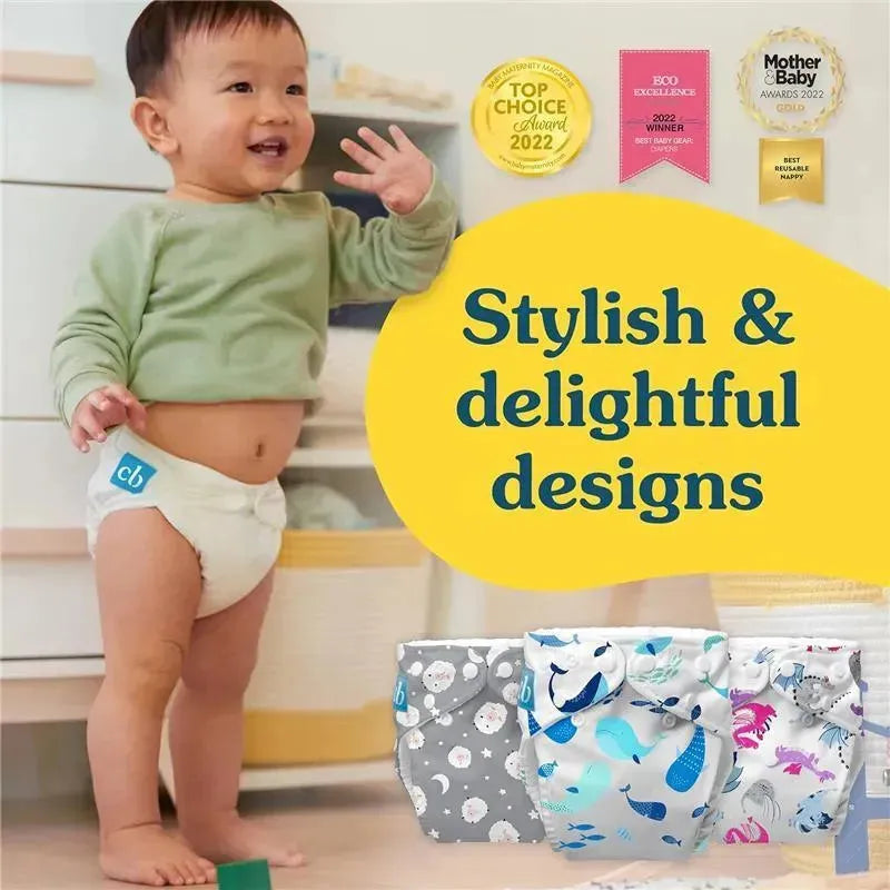 Charlie Banana - Aviator Reusable Cloth Diaper One Size Image 3