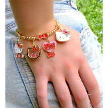 Charm It! - Gold Classic Glitter Hello Kitty Charm Image 2