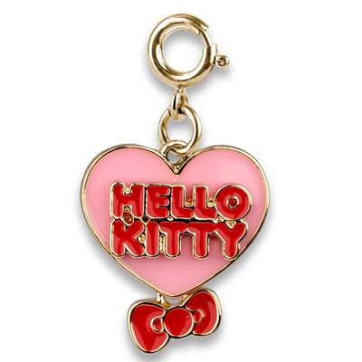 Charm It! - Gold Classic Hello Kitty Heart Charm Image 1