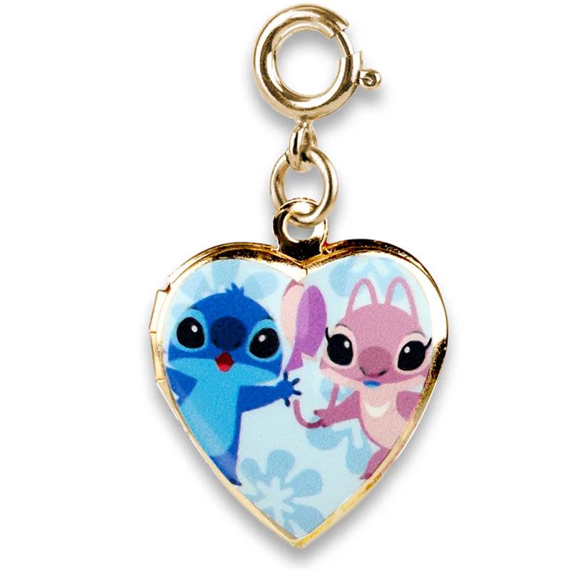 Charm It! - Gold Stitch & Angel Locket Charm Image 1
