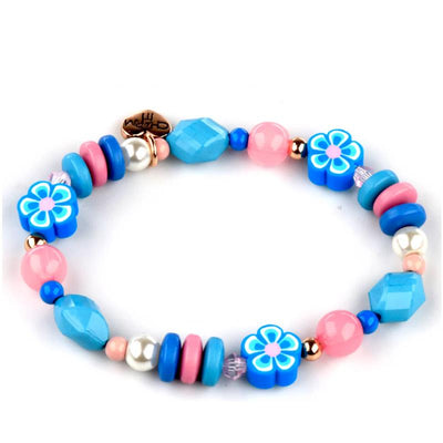 Charm It! - Gold Stitch Stretch Bead Bracelet Image 1