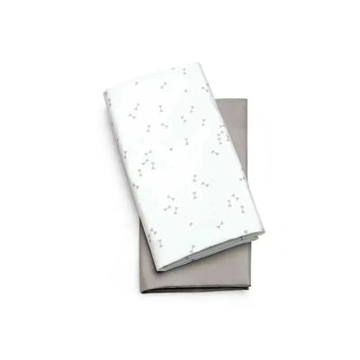 Chicco - 2Pk Lullago Bassinet Sheets, Grey Triangle Image 1