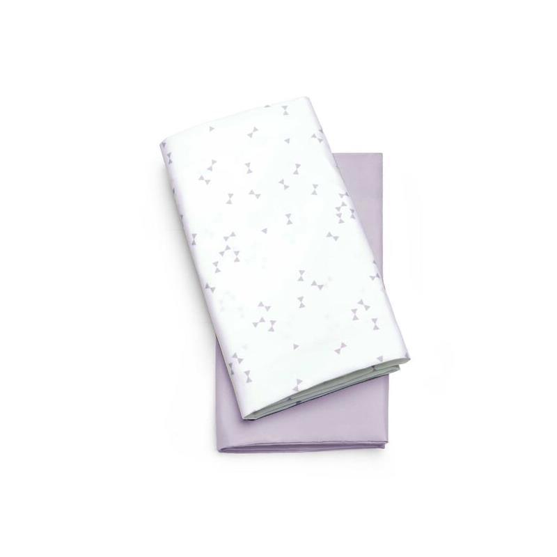 Chicco - 2Pk Lullago Bassinet Sheets, Lavender Triangle Image 1
