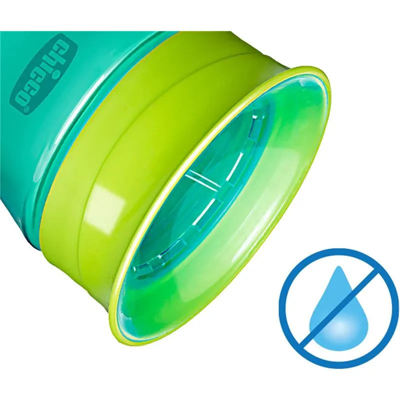 Chicco - 360° Spoutless Rim Trainer Sippy Cup 9M+ | Green Image 8