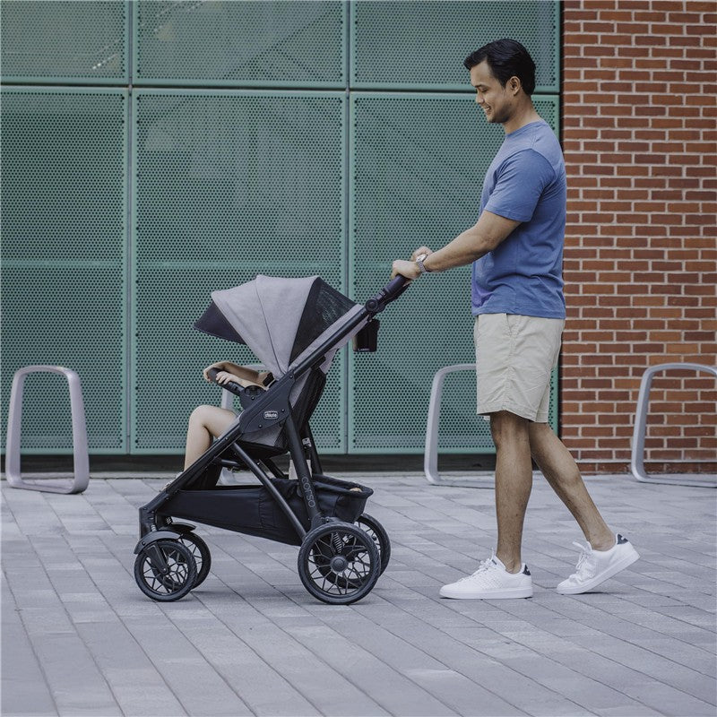 Chicco Corso LE ClearTex Modular Travel System with Corso LE Stroller & KeyFit Max ClearTex Infant Car Seat and Base, Canyon Image 5