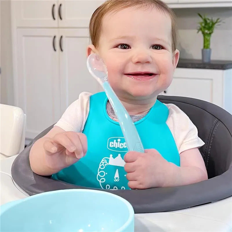 Chicco - Easy Start Silicone Feeding Gift Set 6M+ | Teal Image 6