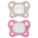 Chicco Feeding - Physioforma Dual Soft Pacifier Grey/Dusty Rose 6-16M, 2Pk Image 1