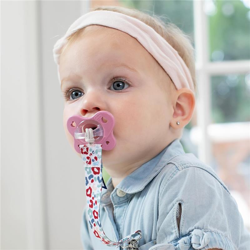 Chicco Feeding - Physioforma Dual Soft Pacifier Grey/Dusty Rose 6-16M, 2Pk Image 7