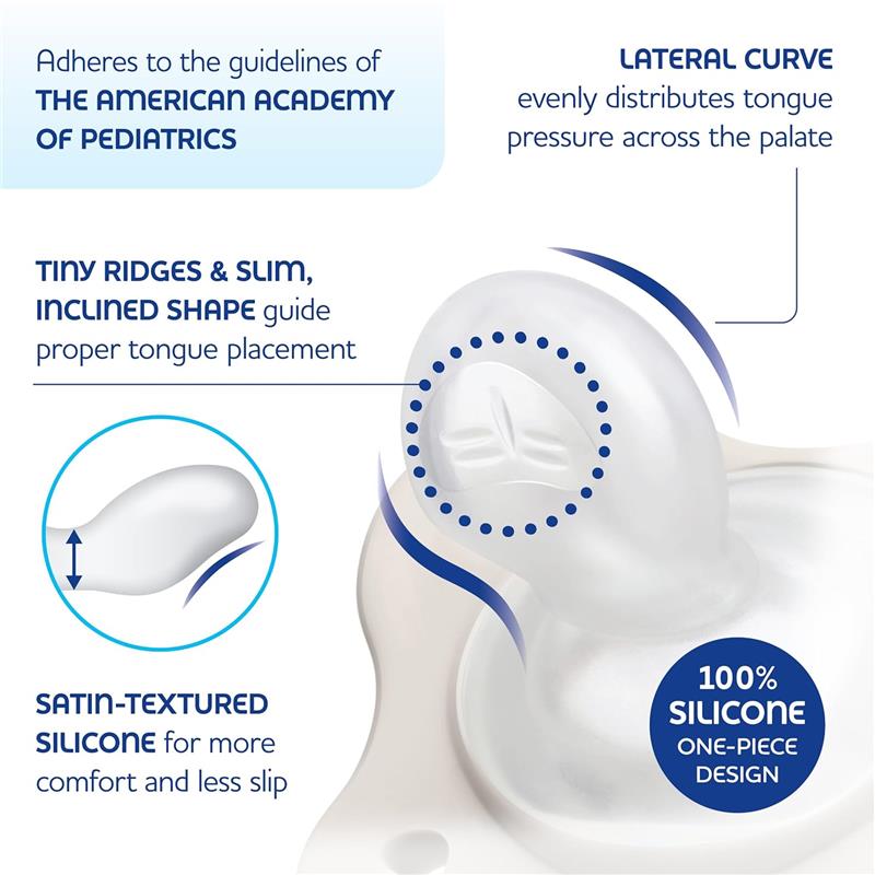 Chicco Feeding - Physioforma Dual Soft Pacifier Pearl/Ballet Slipper 2-6M, 2Pk Image 8
