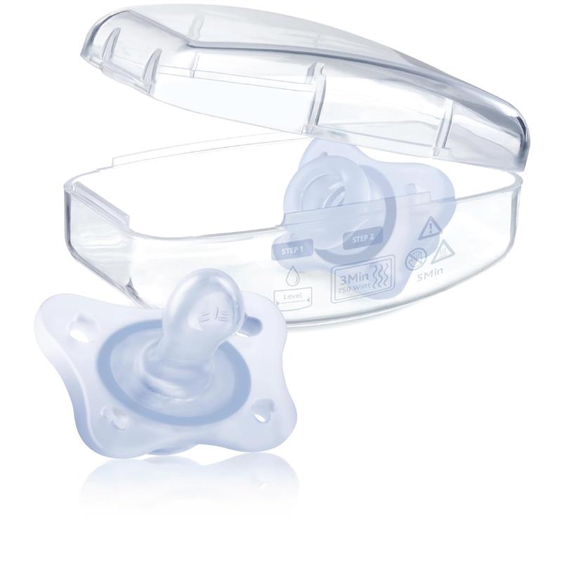 Chicco Feeding - Physioforma Mini Orthodontic Pacifier 0-2M 2Pk, Blue  Image 4