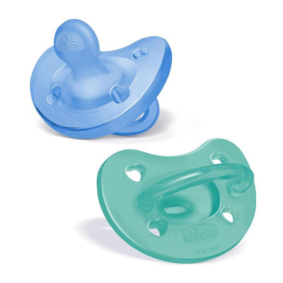Chicco Feeding - Physioforma Orthodontic Silicone Pacifier Blue/Green 6-16M, 2Pk Image 1