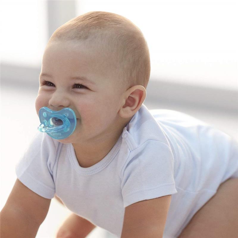 Chicco Feeding - Physioforma Orthodontic Silicone Pacifier Blue/Green 6-16M, 2Pk Image 3
