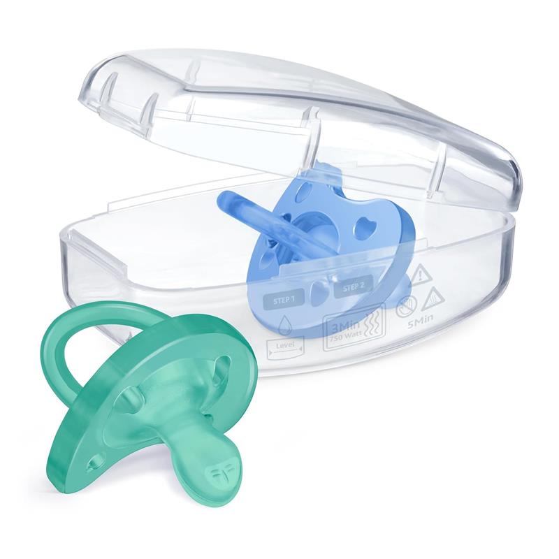 Chicco Feeding - Physioforma Orthodontic Silicone Pacifier Blue/Green 6-16M, 2Pk Image 7