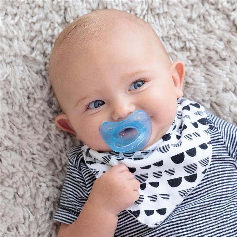 Chicco Feeding - Physioforma Orthodontic Silicone Pacifier Light Blue/Green 0-6M, 2Pk Image 4