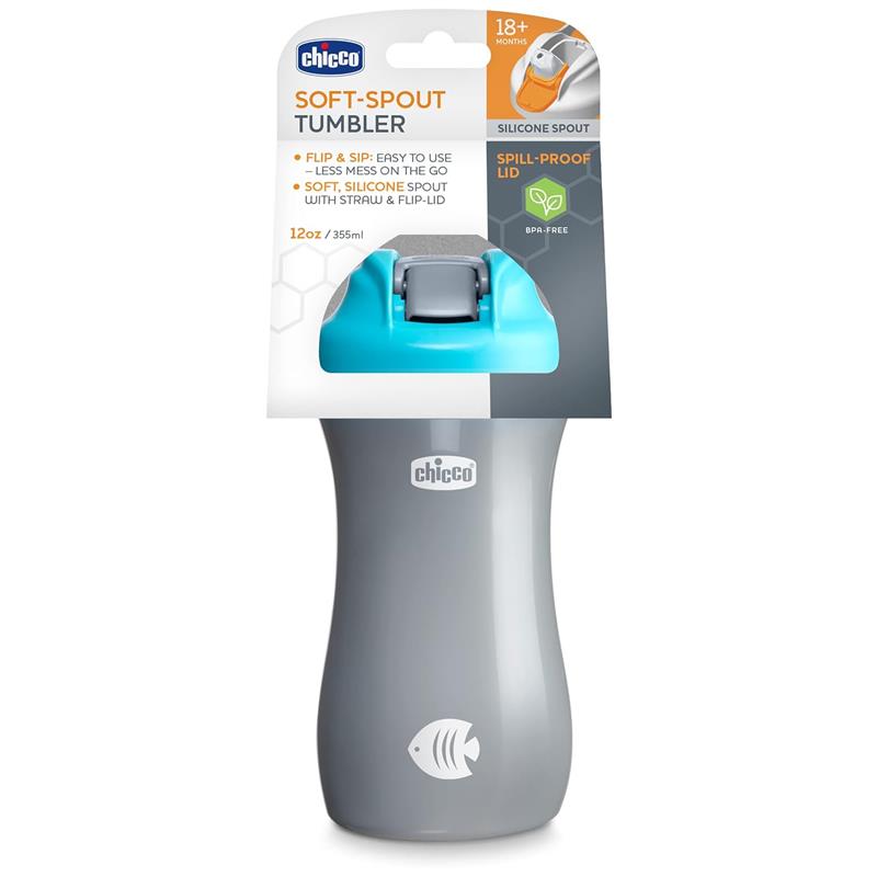 Chicco Feeding - Soft Spout Tumbler 12Oz. 18M+,Teal Image 2