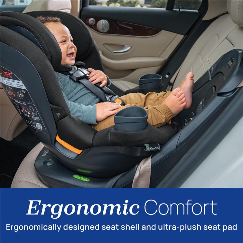 Chicco - Fit360 ClearTex Rotating Convertible Car Seat, Carbon/Grey Image 5