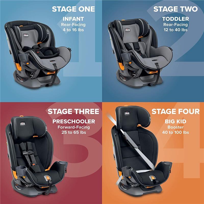 Chicco Fit4 4-in-1 Convertible Car Seat, Stratosphere Image 9