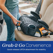 Chicco - GoFit ClearTex Plus Backless Booster Car Seat, Obsidian/Black Image 2