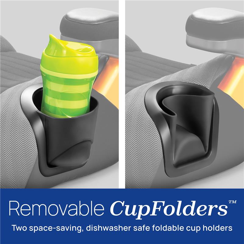 Chicco - GoFit ClearTex Plus Backless Booster Car Seat, Obsidian/Black Image 8