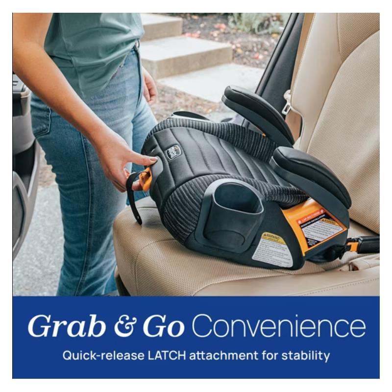 Chicco - GoFit ClearTex Plus Backless Booster Car Seat, Static Image 2