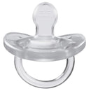 Chicco - PhysioForma 100% Soft Silicone One Piece Pacifier for Babies aged 0-6 months Crystal Clear Image 3