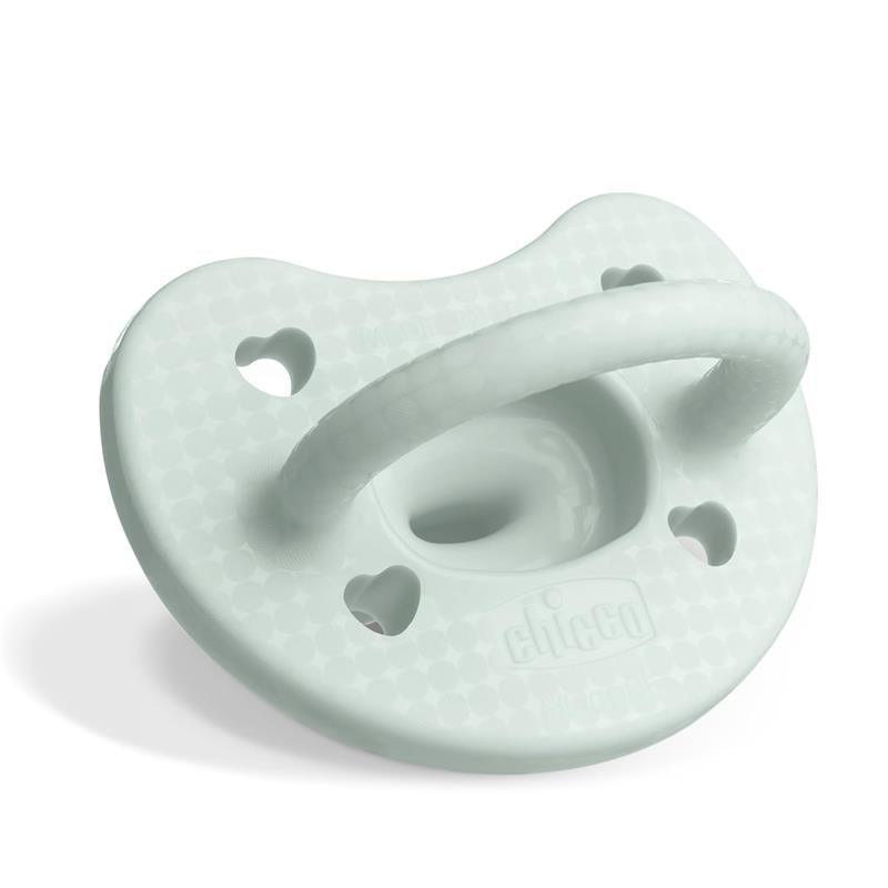 Chicco - PhysioForma 100% Soft Silicone One Piece Pacifier for Babies aged 0-6 months Mint Image 3