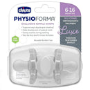 Chicco - Physioforma Luxe Pacifier 6-16M, Crystal Clear  Image 2