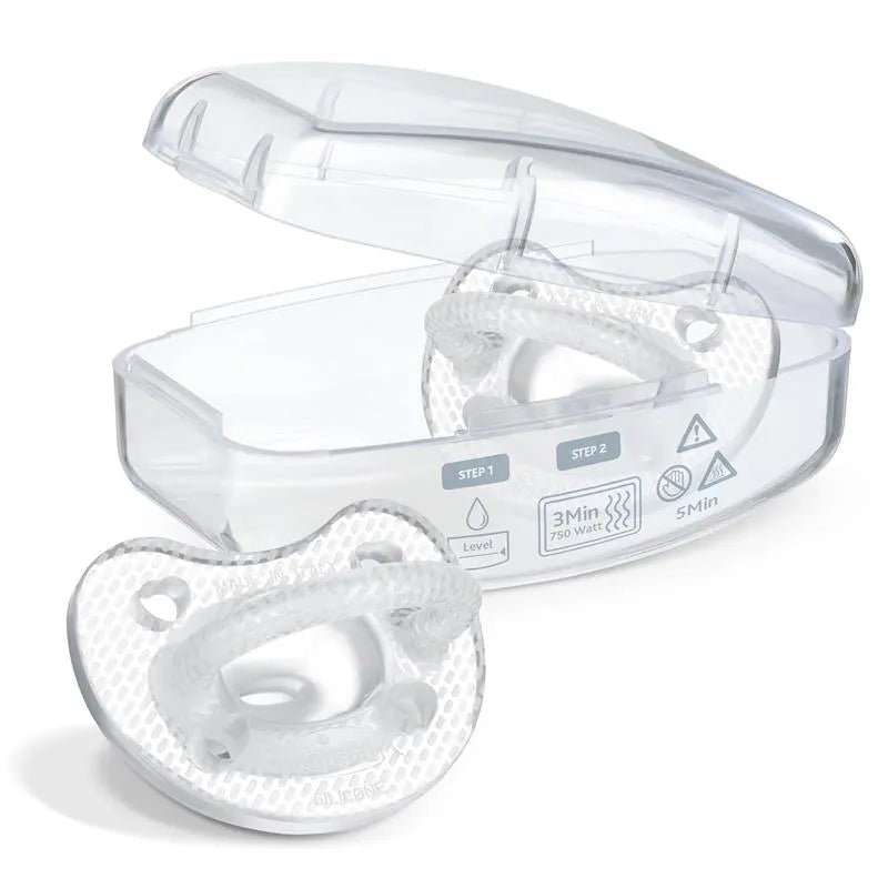 Chicco - Physioforma Luxe Pacifier 6-16M, Crystal Clear  Image 4
