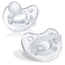 Chicco - PhysioForma Luxe Silicone One Piece Pacifier for Babies Aged 16-24m 2pk Crystal Clear Image 1
