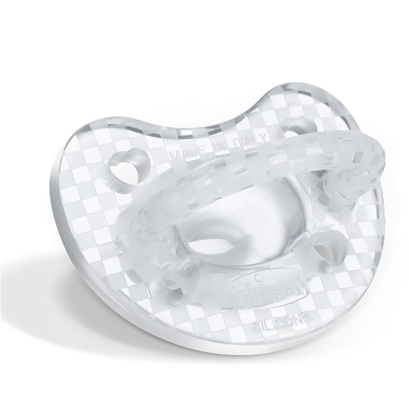 Chicco - PhysioForma Luxe Silicone One Piece Pacifier for Babies Aged 16-24m 2pk Crystal Clear Image 3