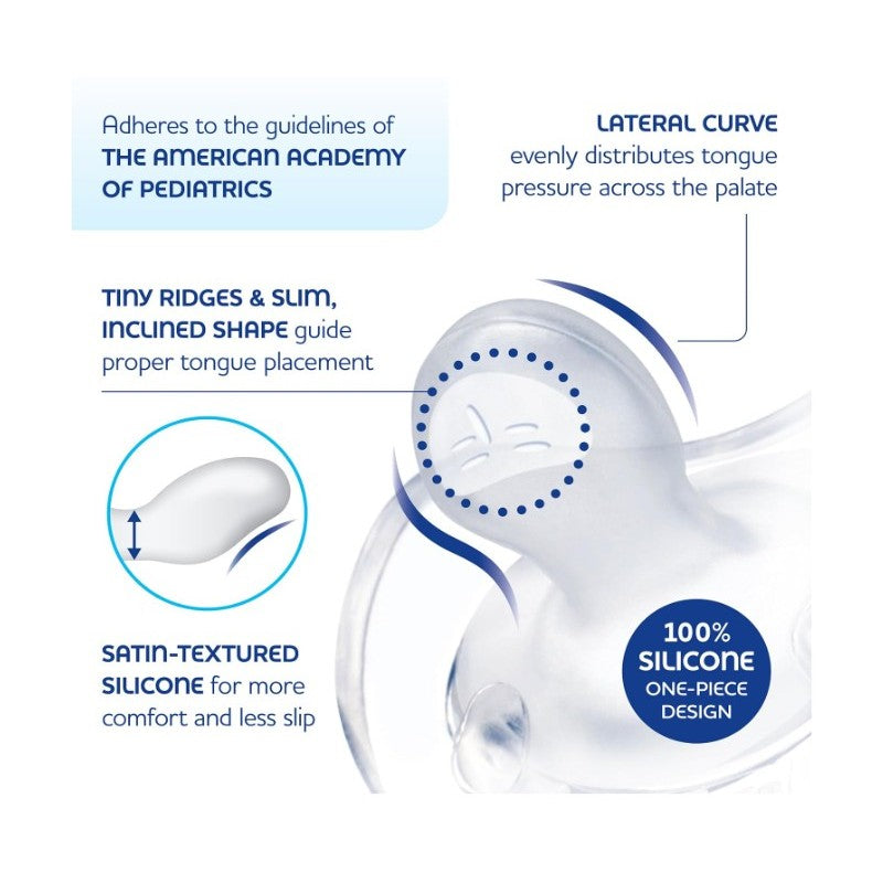 Chicco Physioforma Orthodontic Silicone Pacifiers 0-6M Spring Collection, 4Pk Image 2