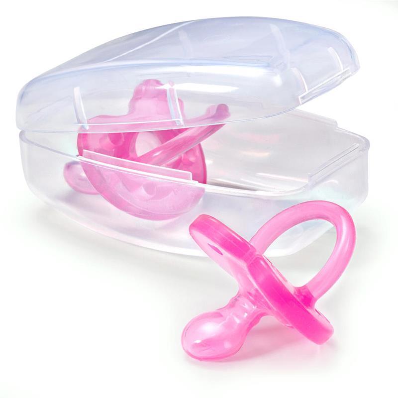 Chicco Soft Silicone Pacifiers 0-6m, 2pack, Pink Image 3