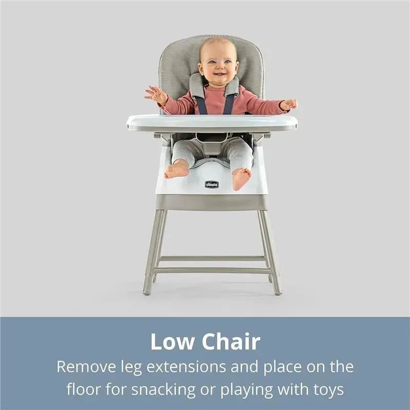 Chicco - Stack Hi-Lo 6-in-1 Multi-Use High Chair Sand Image 5