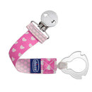 Chicco Universal Two-in-One Fashion Pacifier Clip - Pink Image 1