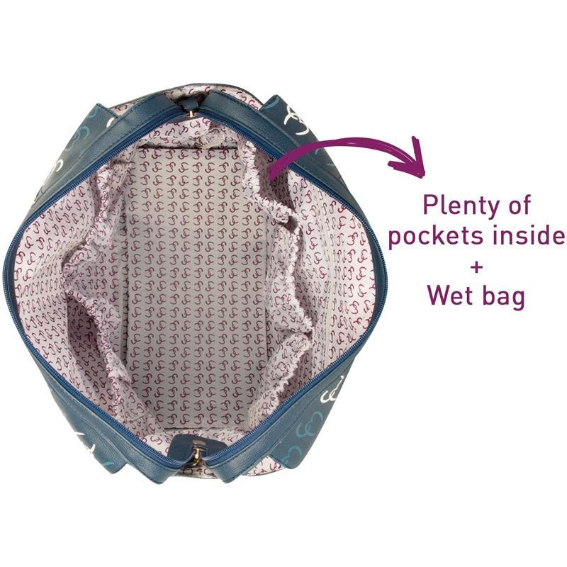 Clevamama - Hannah Tote Diaper Bag, Navy Image 9