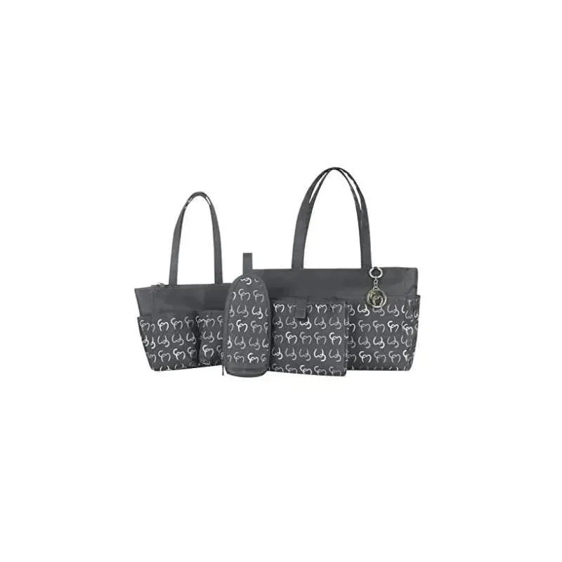 Clevamama - Nicole Tote Diaper Bag, Asphalt Image 1