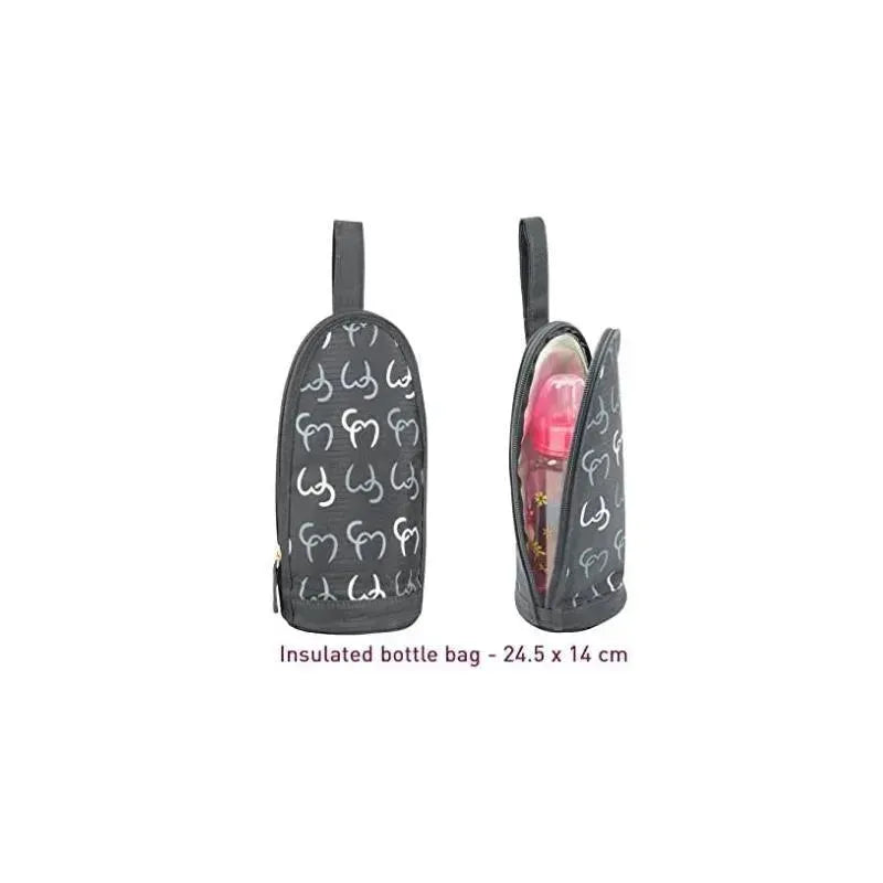 Clevamama - Nicole Tote Diaper Bag, Asphalt Image 3