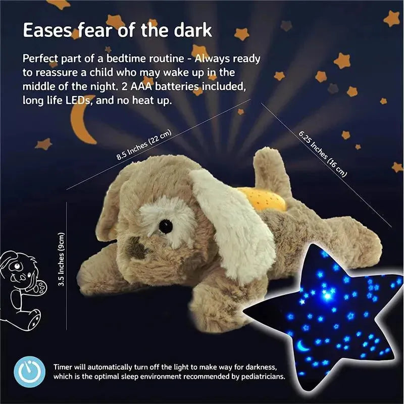 Cloud B - Calming Mini Nightlight Star Projector Dream Buddies, Grey Bunny Image 3