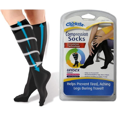 Cloudz - Compression Flight Socks, Medium (Black) Image 2