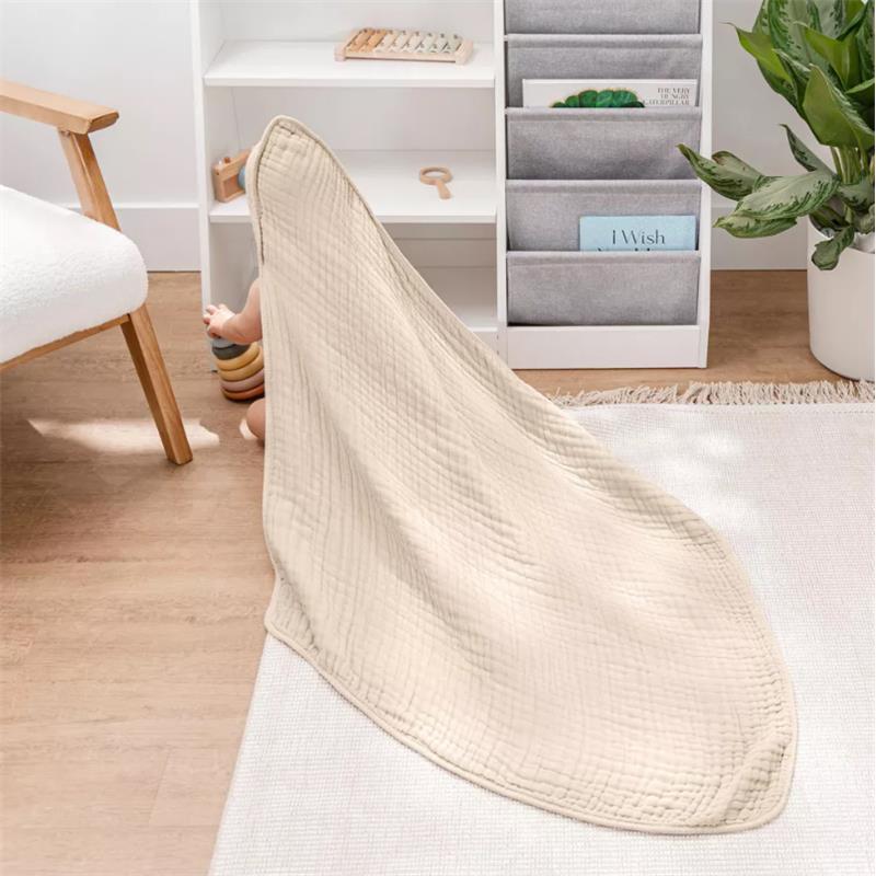 Comfy Cubs 2Pk Hooded Towels 6 Layers, Sand Image 2