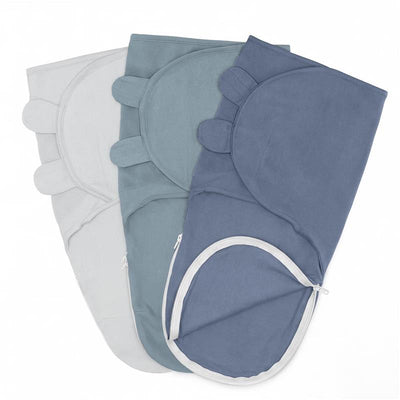 Comfy Cubs 3Pk Easy Swaddles Stone, Pacific Blue, Nomadic Blue Image 1