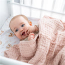 Comfy Cubs Muslin Baby Blanket, Blush Image 2