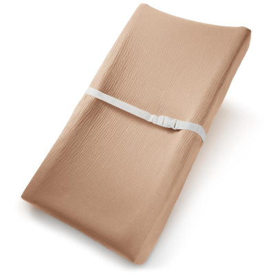 Comfy Cubs - Muslin Fitted Changing Pad Cover, Cedar Image 1