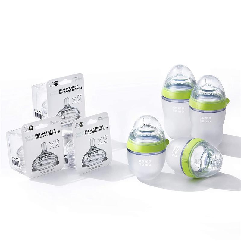 Comotomo Baby Bottle Bundle - Green Image 9