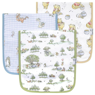 Copper Pearl - 3Pk Baby Burp Cloth Large Absorbent Triple Layer Gift Set Hundred Acre Wood Image 1